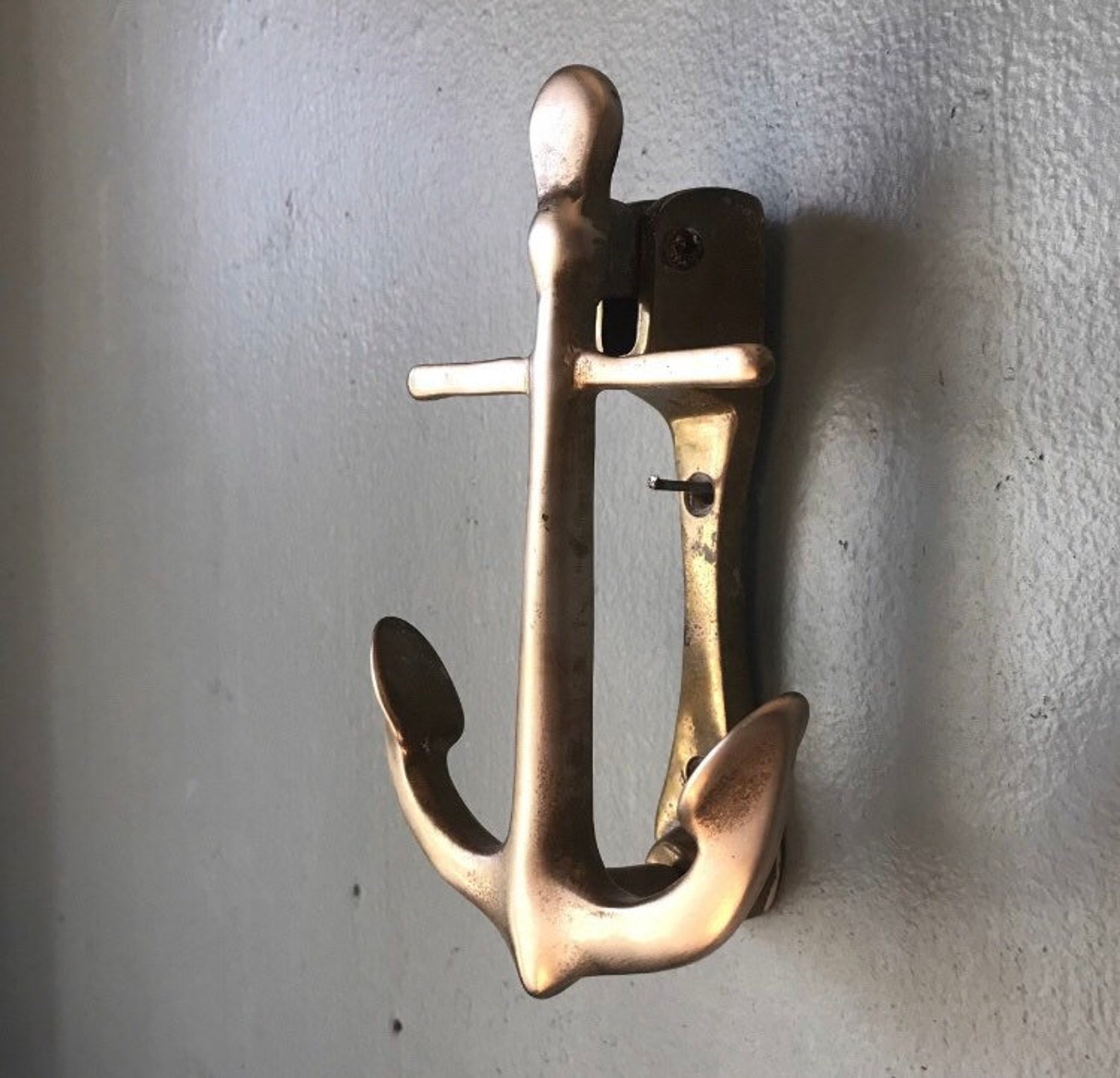 Nautical Brass Anchor Door Knocker FREE SHIPPING Etsy