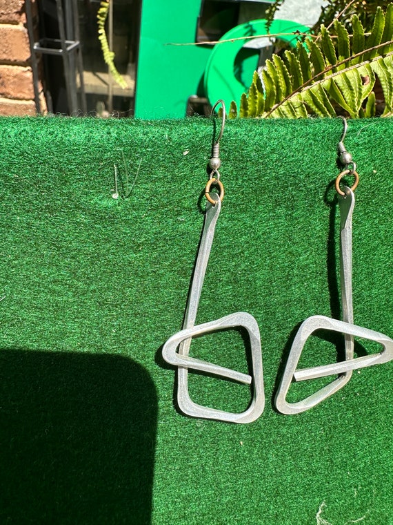 Geometric Modern Dangles Earrings - image 4