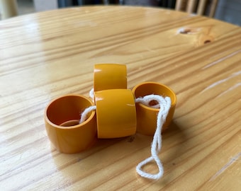 Yellow Vintage Napkin Rings