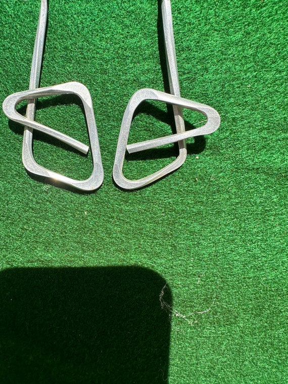 Geometric Modern Dangles Earrings - image 7