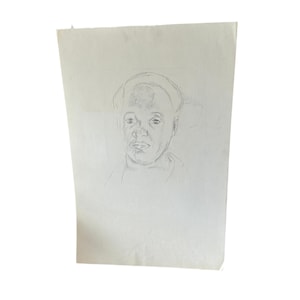 Faint Minimalist Portrait of a Man