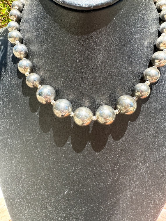 Vintage Carol Dauplaise Silver Necklace - image 5