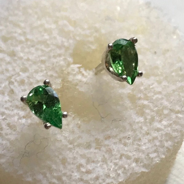 Genuine Tsavorite Earrings