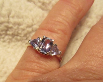 Tanzanite Ring with Tanzanite Accents