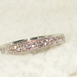 14kt White Gold Matching Ashley Wedding Band image 3