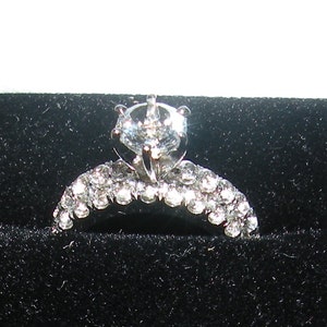 The Kate 14kt Engagement Ring White Sapphire with Diamond Accents image 5