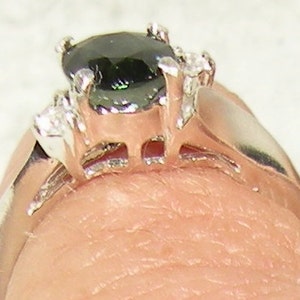 Tourmaline Ring with White Sapphire Accents image 4