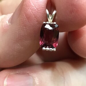 3ct Rosy Garnet Pendant