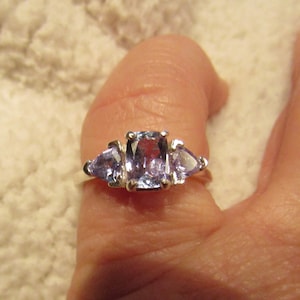 Tanzanite Ring with Tanzanite Accents