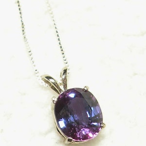 14k Purple Sapphire Pendant