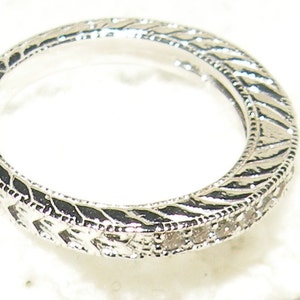 14kt White Gold Matching Ashley Wedding Band image 2