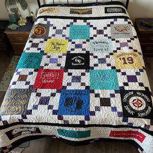 T-Shirt Memory Quilt: Patchwork Design Blankets and Quilts