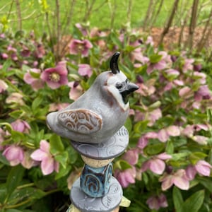 California Quail Garden Totem