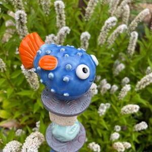 Puffer Fish Garden Totem