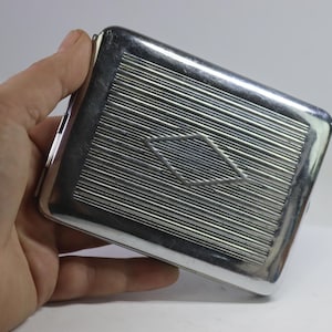 glass cigarette box Vintage 40's New Martinsville Glass Cigarette Box With Pewter Lid  Chrysanthemum