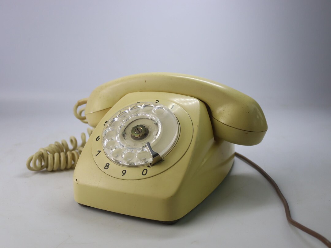Vintage Rotary Telephone AWA – 1960s Imported Classic Dial Disk Disc ...
