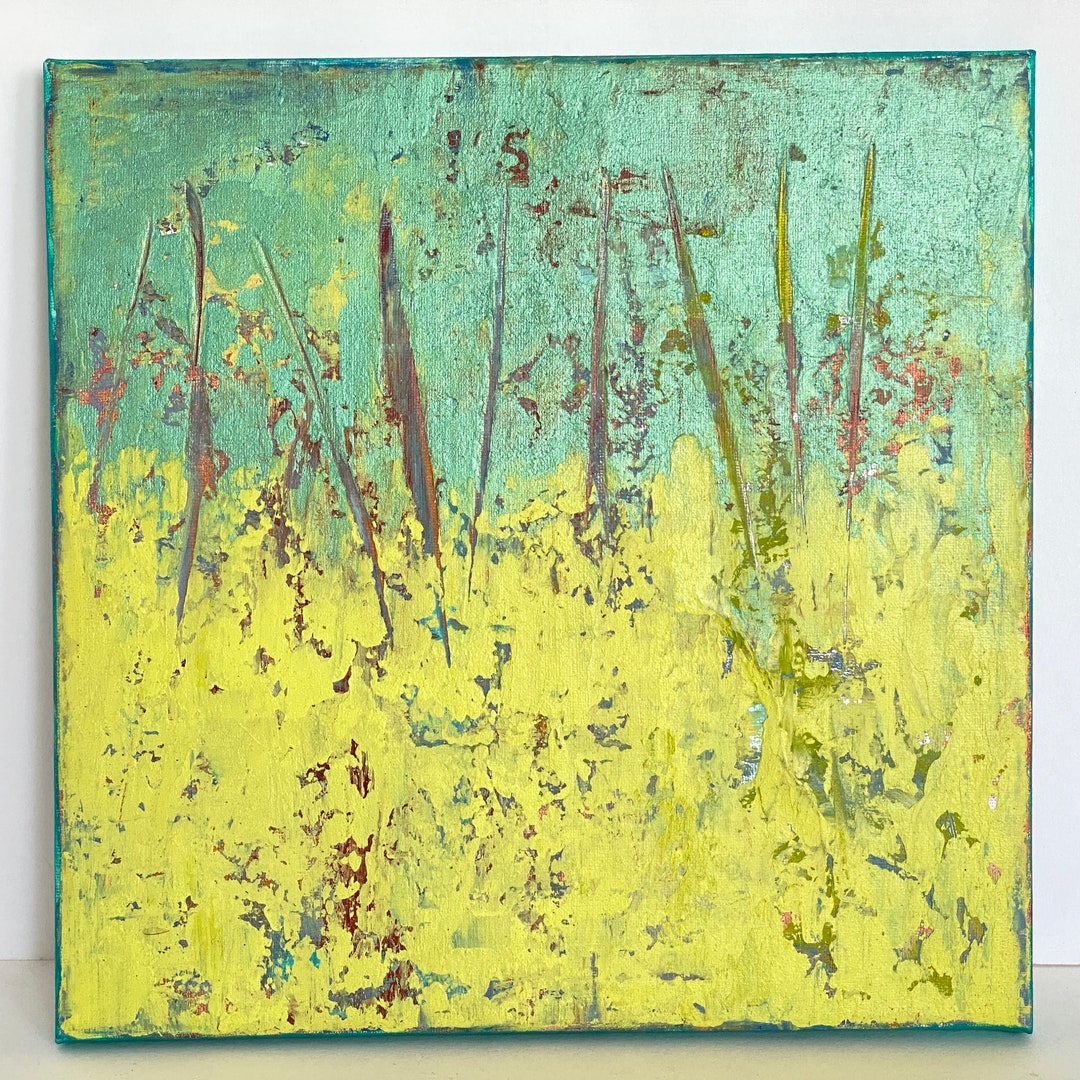 Dance of Spring Original Art Oil Paint Cold Wax Painting by Etsy