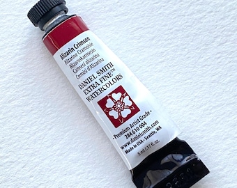 Acuarela extrafina carmesí de alizarina Daniel Smith, tubo de 5 ml, calidad profesional para artistas