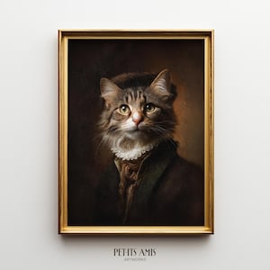 ベルギーのゴブラン織りタペストリートートバッグ、王冠をかぶった猫の