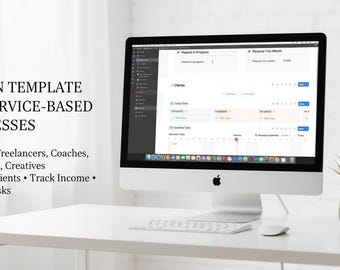 Small Business CRM and Income Tracker | Notion Client & Project Manager