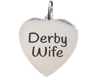 Roller Derby Wife Stainless Steel Charm