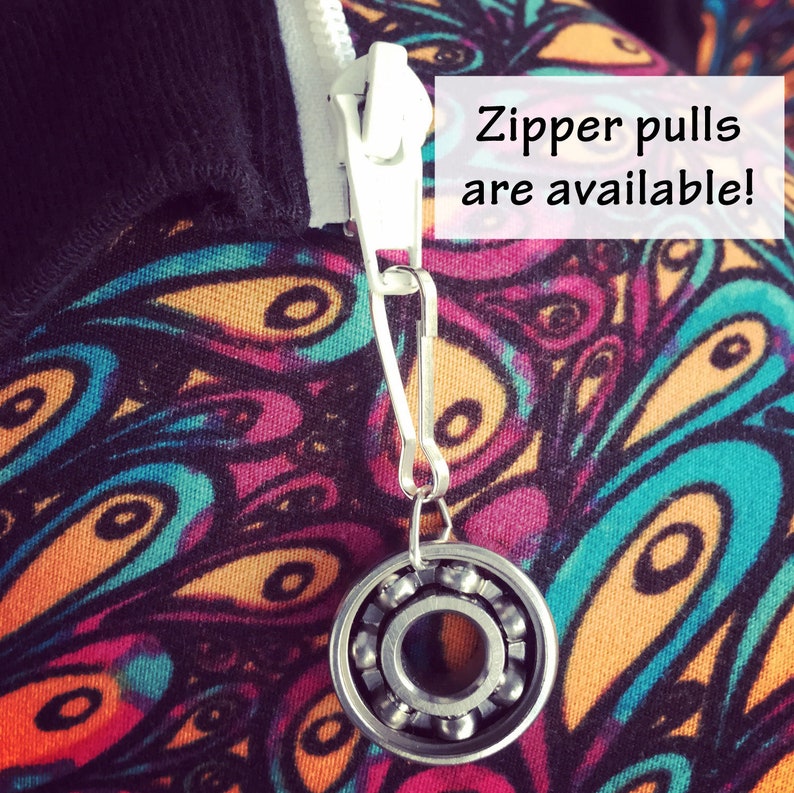 Evil Eye Roller Derby Skate Bearing Pendant Necklace image 6