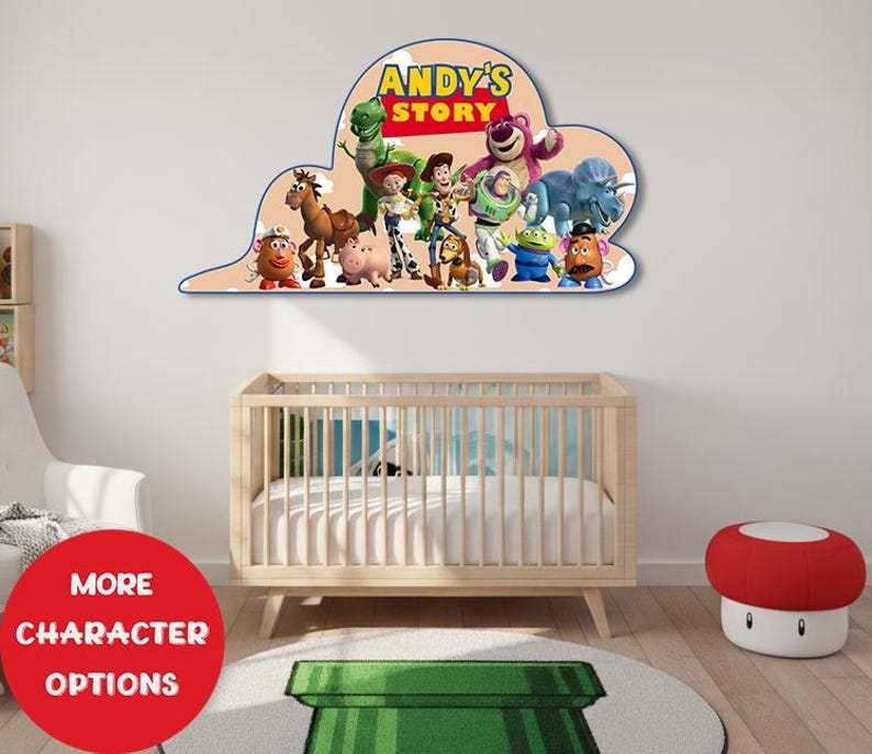 Toy Story Girls Custom Name Personalized Nursery Room Door Kids Wooden ...