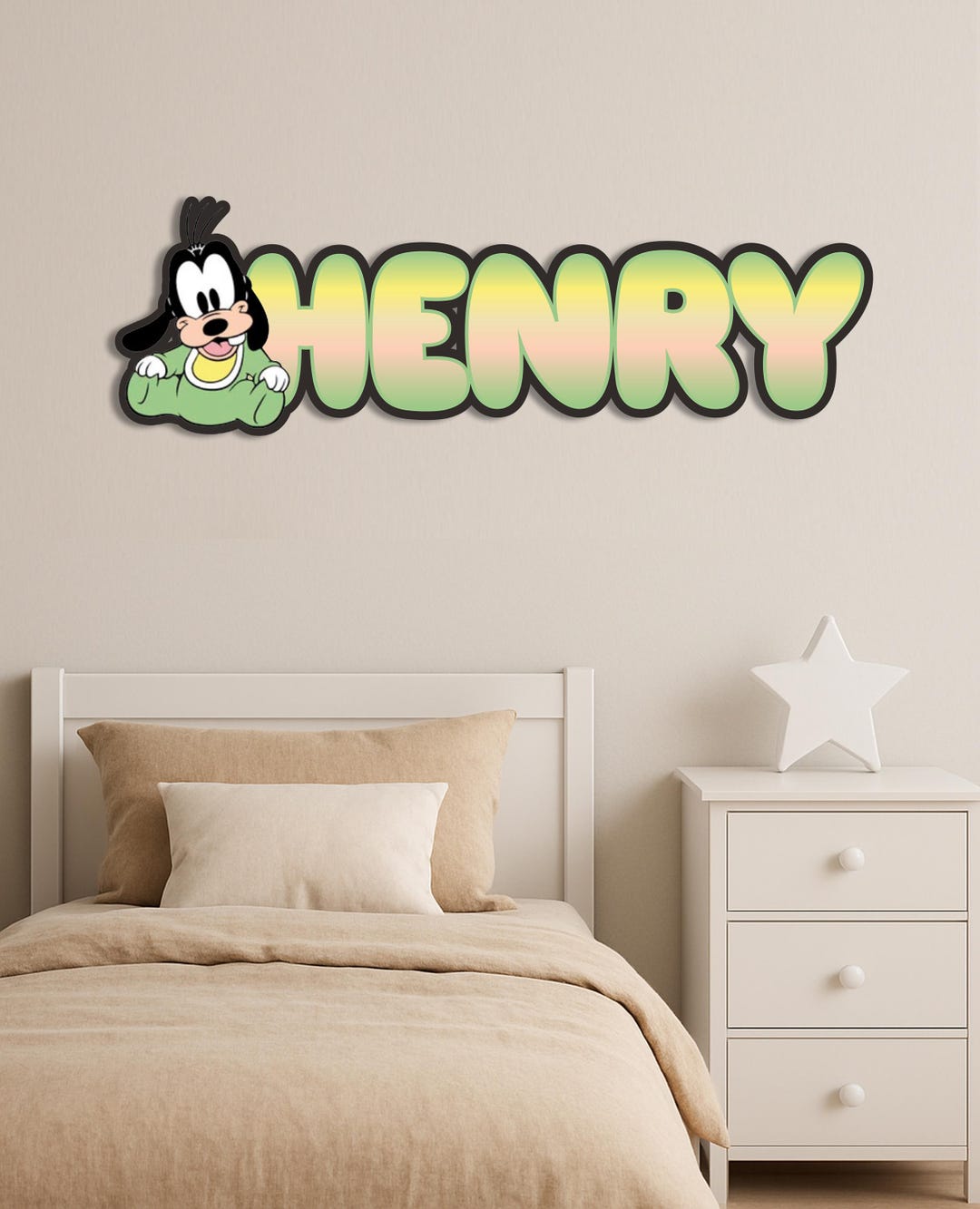 Custom Kids Baby Nursery Game Room Door Personalized Wooden Wall Art ...