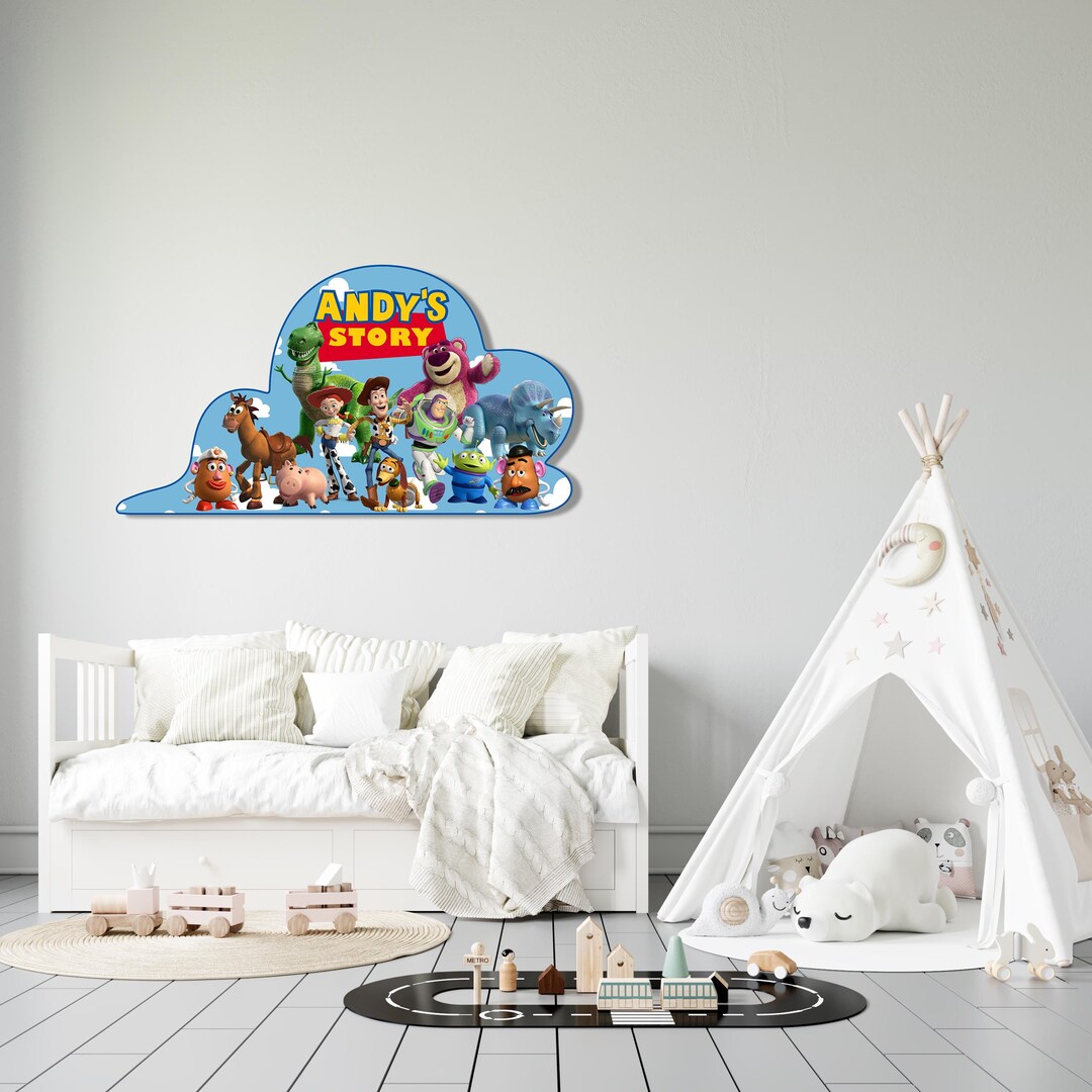 Toy Story Girls Custom Name Personalized Nursery Room Door Kids Wooden ...