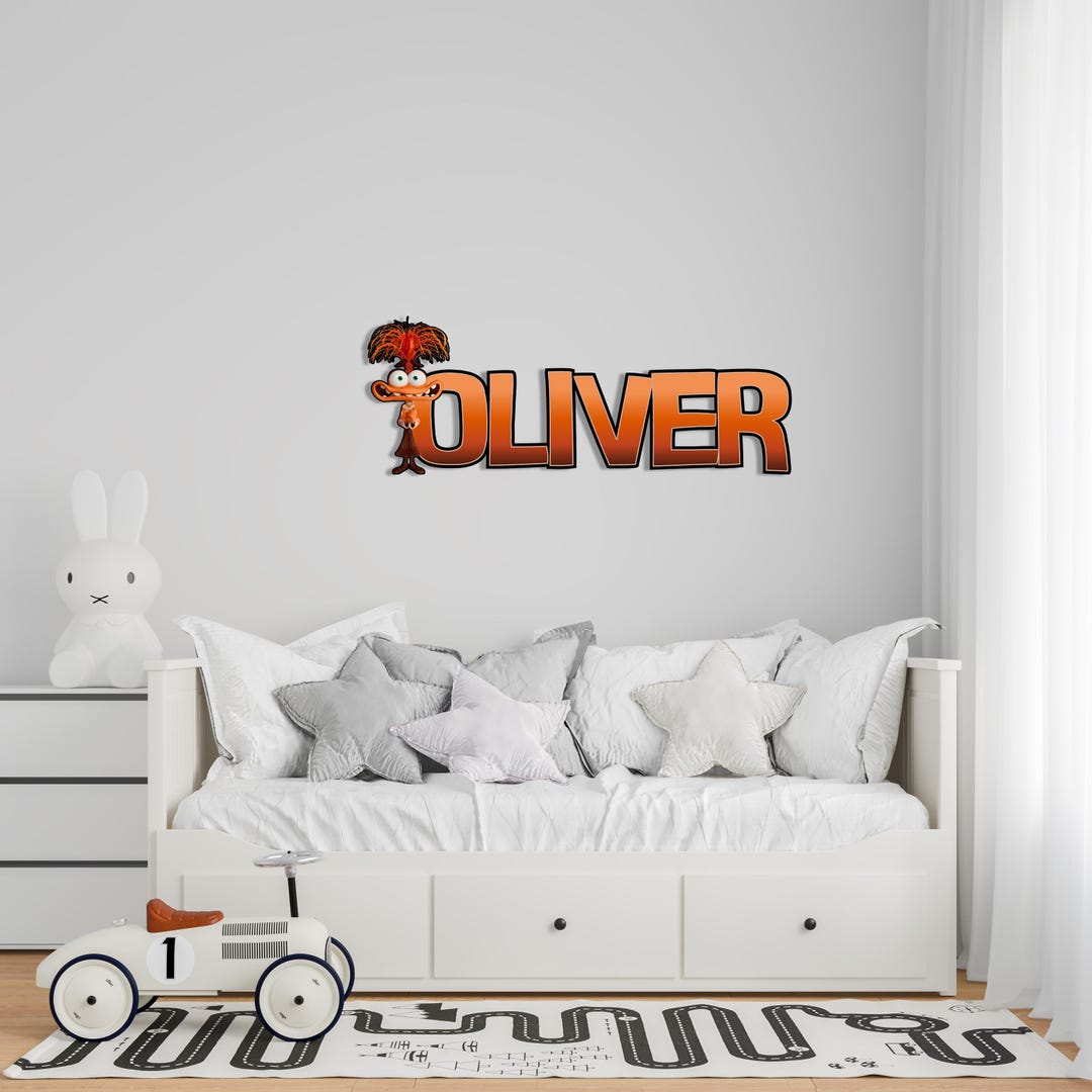 Personalized Kids Baby Nursery Game Room Inside Out Custom Wooden Wall ...