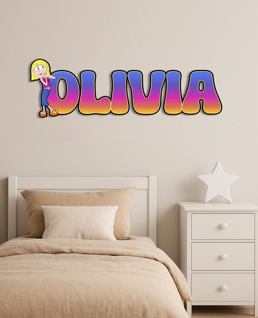 Custom Kids Baby Nursery Game Room Door Personalized Wooden Wall Art ...