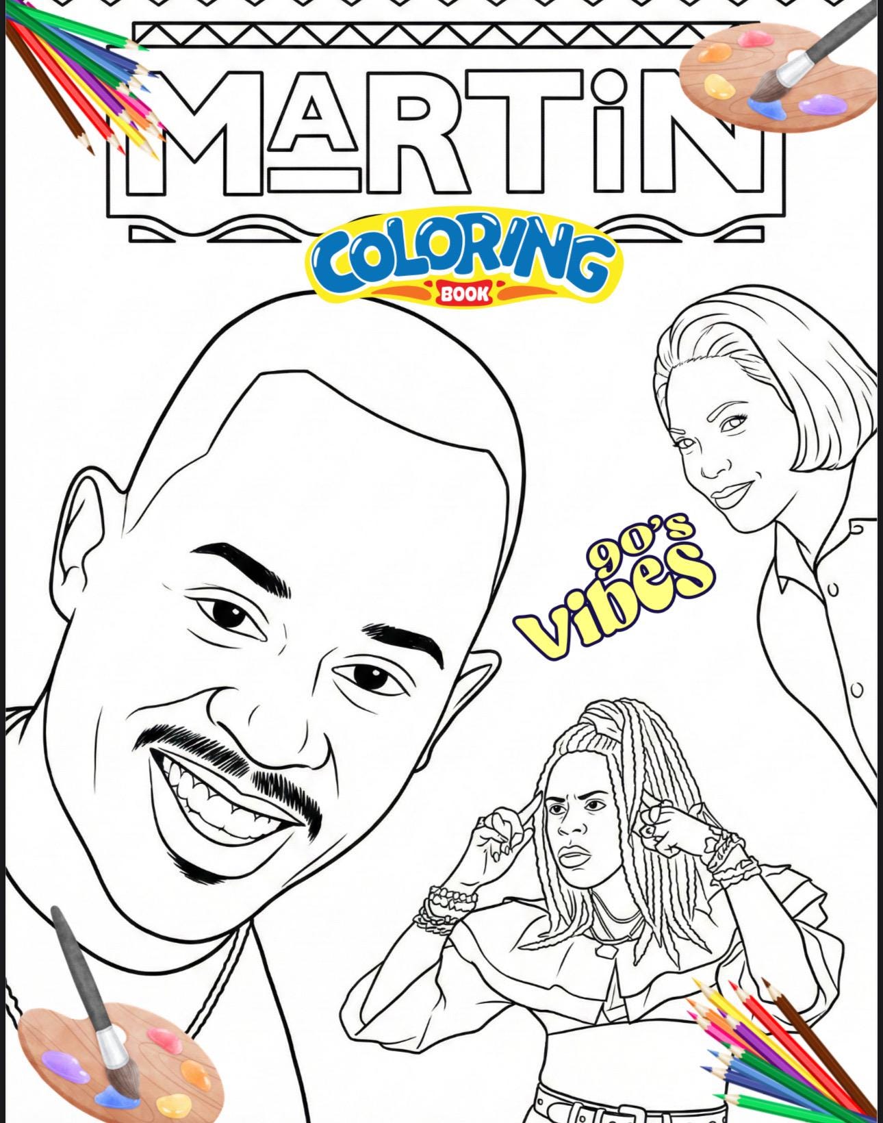 Martin Coloring Book (PRINTABLE DOWNLOAD) - Etsy
