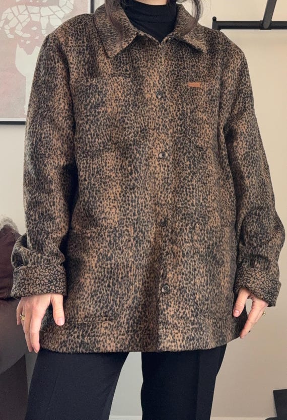 Vintage Leopard Pattern Jacket - image 4