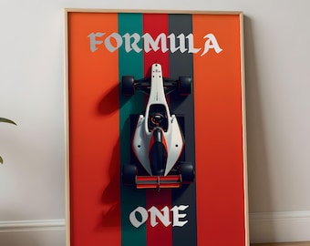 Formula 1 Poster F1 Wall Art Printable, F1 Monaco Grand Prix Print, F1 Car Art, Verstappen Norris Piastri Leclerc Ricciardo, Gift for Him