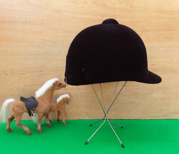 Black Antique Equestrian Riding Helmet Vintage Black Riding Hat - The Paris Market main image 4
