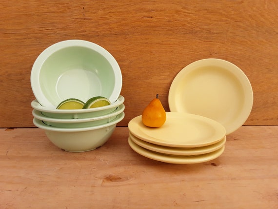 Vintage Melamine Bontoon Texas Ware Dessert Plates Bowls Set of 8 Outdoor Dining Mid Century Kitsch Plastic Dish Set Etsy Finland
