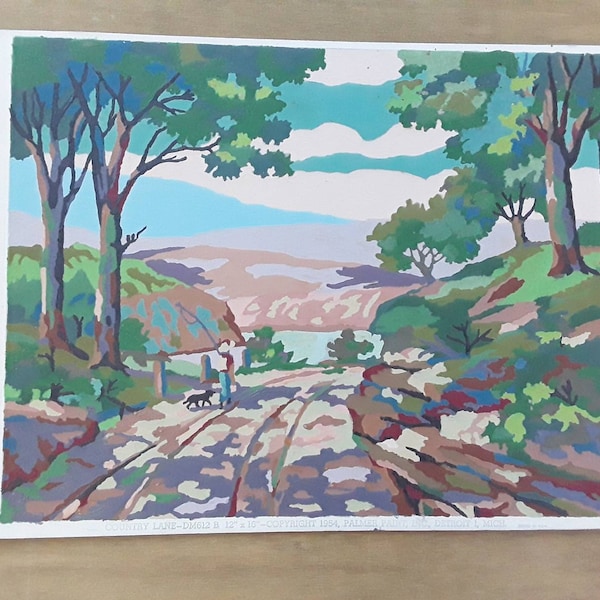 Vintage Paint by Number Etsy