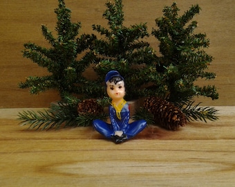 Vintage Cub Scout cake topper - Cub Scout - scouting - scout figurine - Wilton cake topper - cake decor - Cub Scout uniform - Webelos