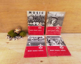 Vintage Merit Badge Series Books - Boy Scouts of America - Scout ...