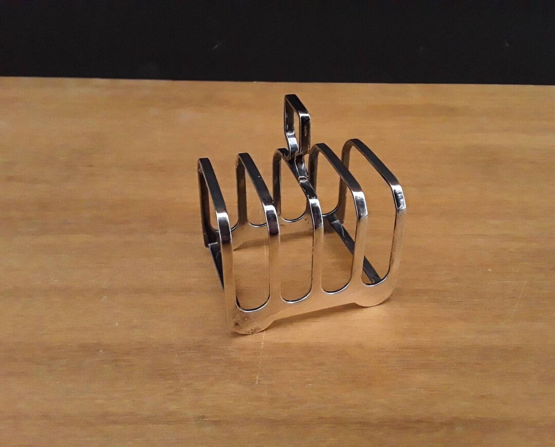 Vintage Toast Holder 4 Slice Toast Rack Elkington Silver Etsy