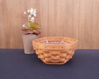 Vintage Longaberger Generations basket - 2000 Longaberger - basket protector - catch all basket - 6 sided basket