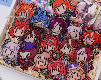 Umamusume Pretty Derby Keychain – Handmade Fan Art Decoration, Perfect Gift for Anime & Gaming Enthusiasts