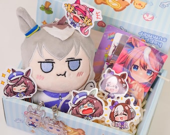 Uma Musume Oguri Cap Plush Toy Cute Anime Horse Girl Doll in Gift Box Perfect Valentine's Day Gift for Fans Cosplay Decor