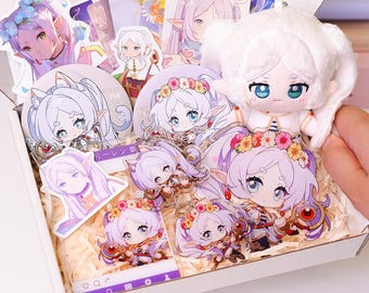 Frieren Plush Doll Set – 10cm Plush Doll-Frieren: Beyond Journey's End, Fan Made Collectible Gift