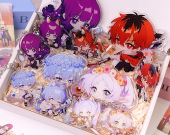 Frieren: Beyond Journey's End， Acrylic Stand, Keychain , Fan Made Collectible Gift Set