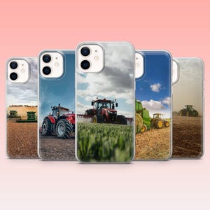Traktortelefonskal Jordbruk Bonde för iPhone 17Pro, 16, 15, 14, 13, 12, Samsung S25, S24, S23Fe, S22, A16, A26, A56, Pixel 10, 9Pro