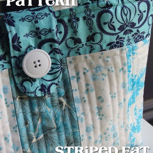 Striped Fat Quarter Tote Bag PDF Sewing Pattern image 1