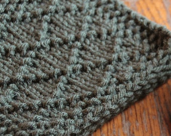 PDF Pattern Knit Diamond Stitch Coasters