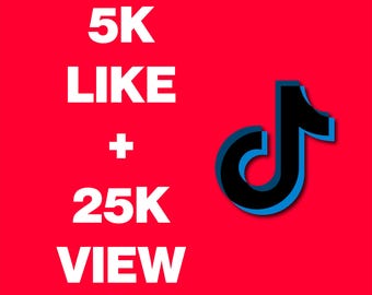 Servicio de apoyo al crecimiento en TikTok / Optimización de la visibilidad orgánica y la interacción para obtener 5.000 likes y 25.000 visualizaciones.