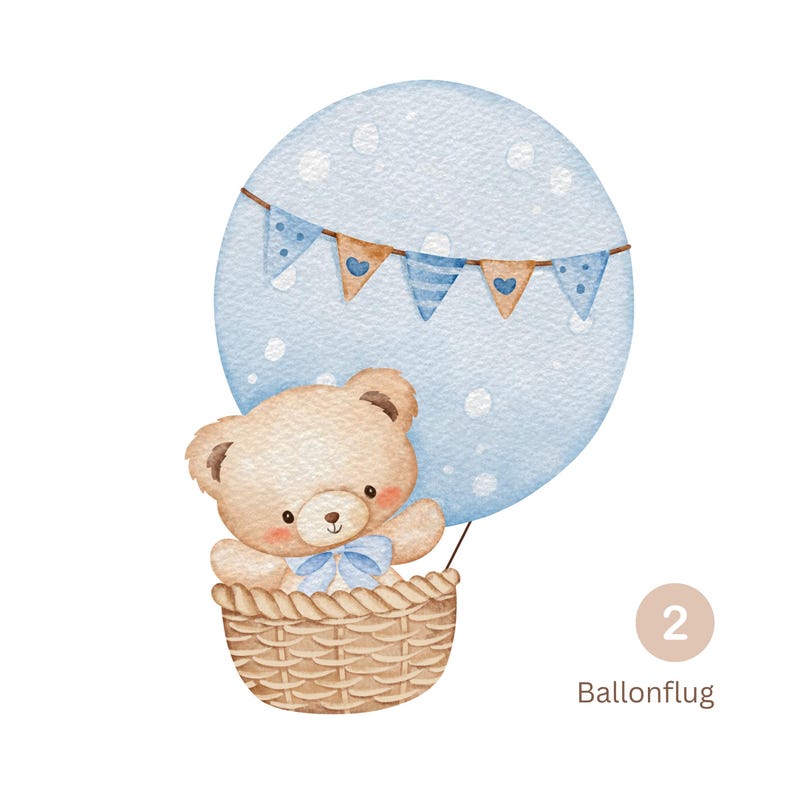 Unisex Babybody Bio Baumwolle | Baby Strampler Junge & Mädchen | 6 Teddy Bär Motiv | Geschenk zu Geburt und Taufe | bild 5